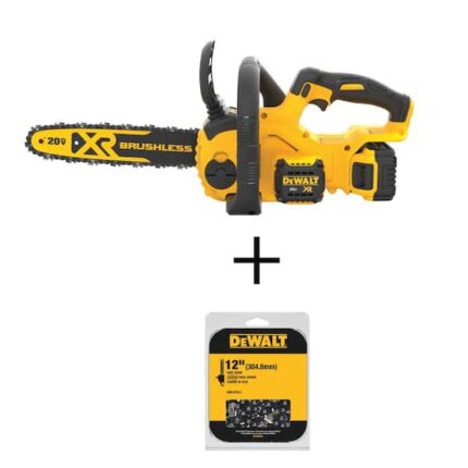 DeWalt 20 Chainsaw with 12.0 Ah Battery